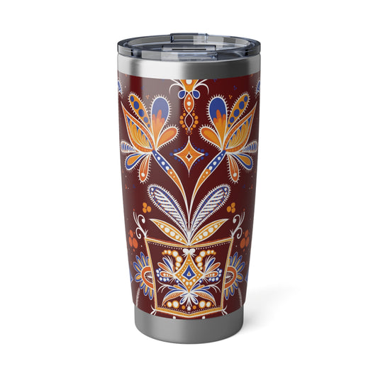 Batik-Style Double wall Insulation Tumbler 20oz